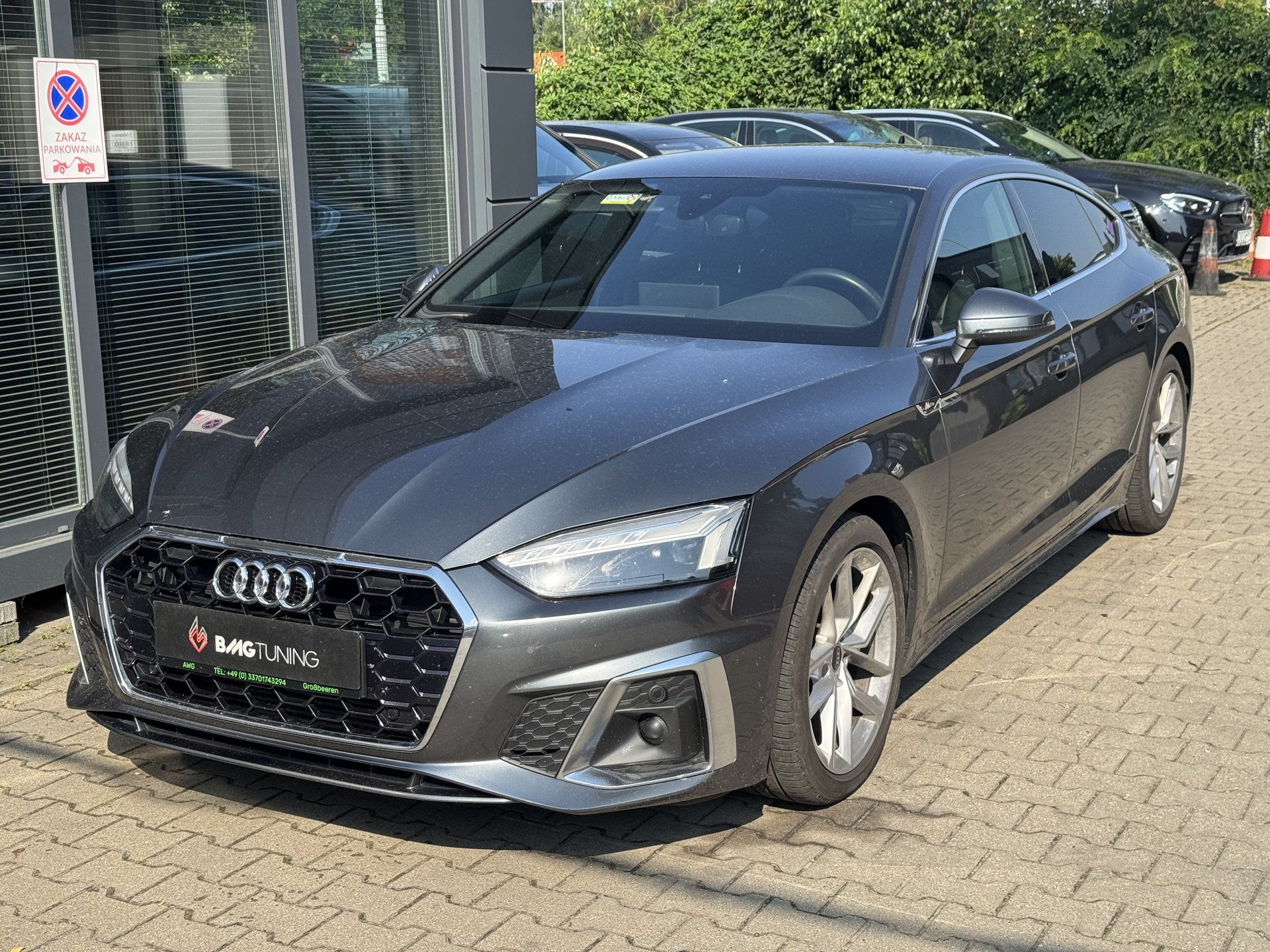 Audi A5 Sportback 2.0 TFSI po chiptuningu Stage 1 — realizacja BMG Tuning Wrocław