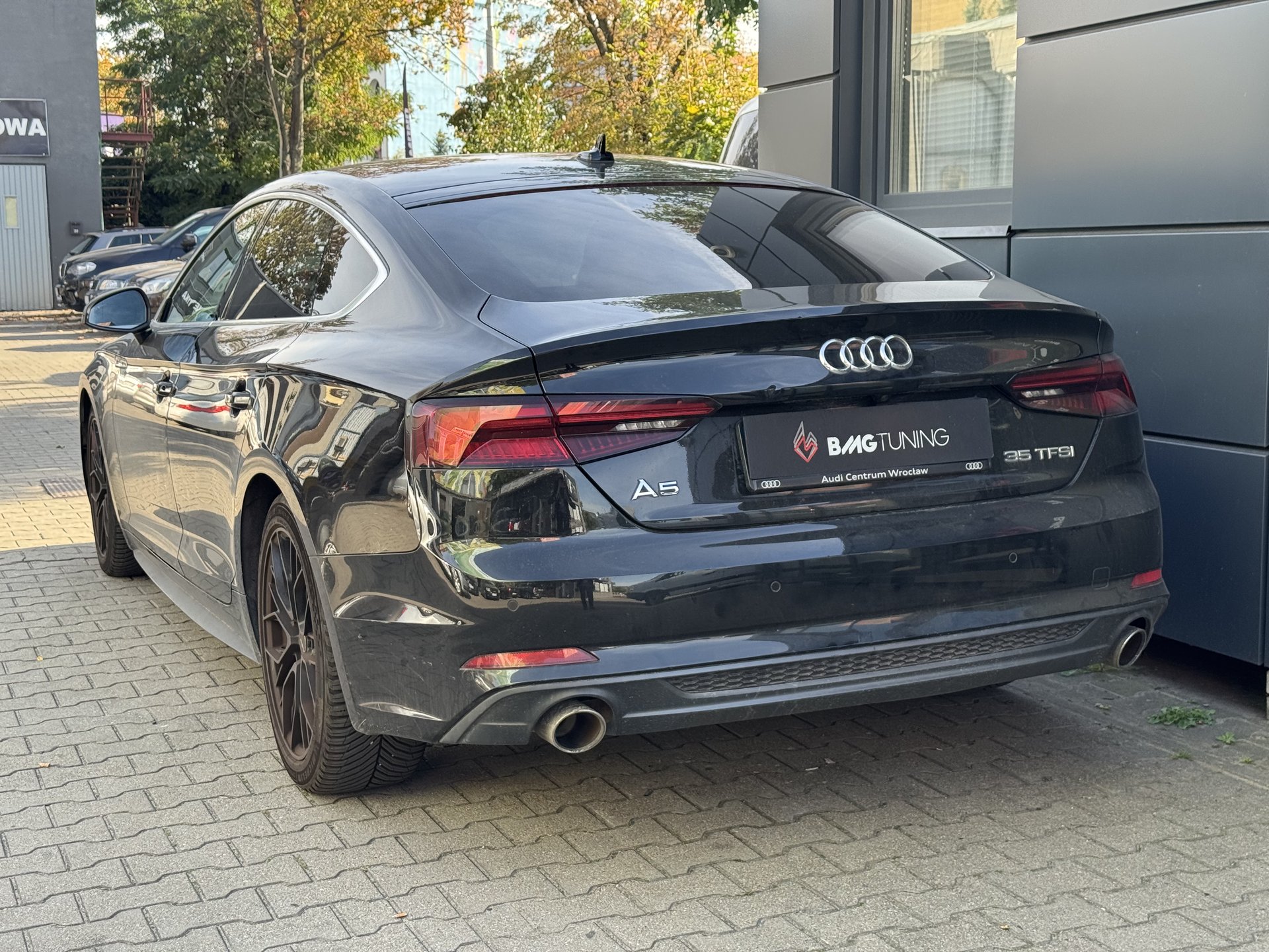 Audi A5 Sportback 35 TFSI po chiptuningu Stage 1 — realizacja BMG Tuning Wrocław