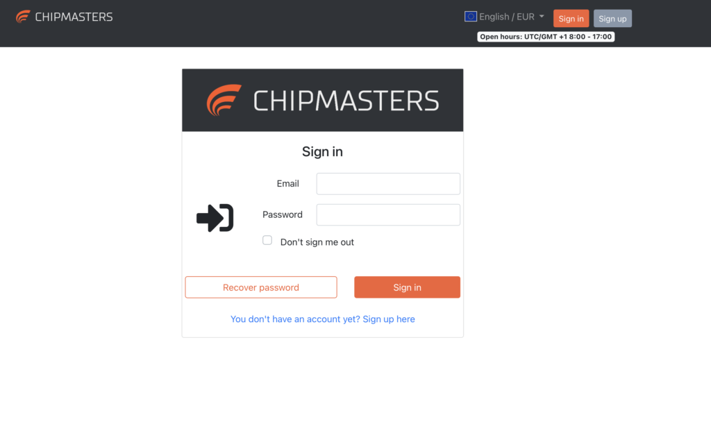chipmasters online