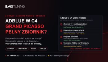 AdBlue C4 Grand Picasso — pełny zbiornik, a komputer każe dolać