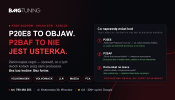 Błąd P20E8 i P2BAF — co naprawdę znaczą kody AdBlue