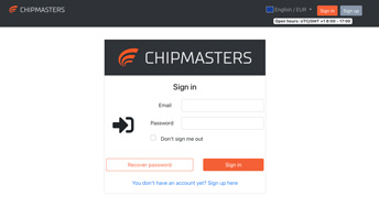 Dostęp do serwisu ChipMasters.Online