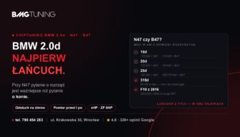 Chiptuning BMW 2.0d — ile da N47, ile B47 i co z łańcuchem