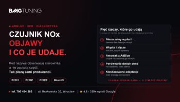 Czujnik NOx — objawy i dlaczego wymiana nie zawsze pomaga