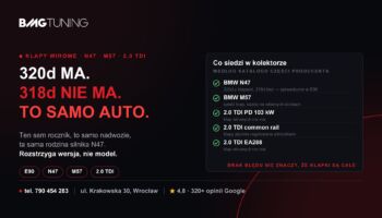 Klapy wirowe w 2.0 TDI, N47 i M57 — który silnik je ma