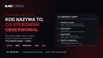 Kody błędów AdBlue i SCR — co znaczą i czego przy nich nie wymieniać