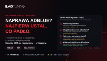 Naprawa AdBlue — co się psuje, kto to naprawia i kiedy wyłączyć