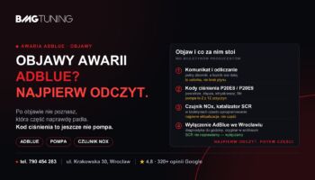 Objawy awarii AdBlue: komunikat, spadek mocy, pompa — i co dalej