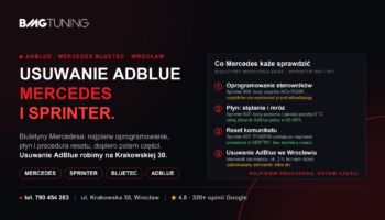 Problem z AdBlue w Mercedesie — usuwanie AdBlue, także w Sprinterze