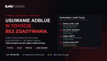 Usuwanie AdBlue w Toyocie — co jest w ulotce Toyoty, a czego nie ma