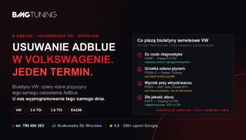 Usuwanie AdBlue w VW — co psuje się w Volkswagenie i co dalej
